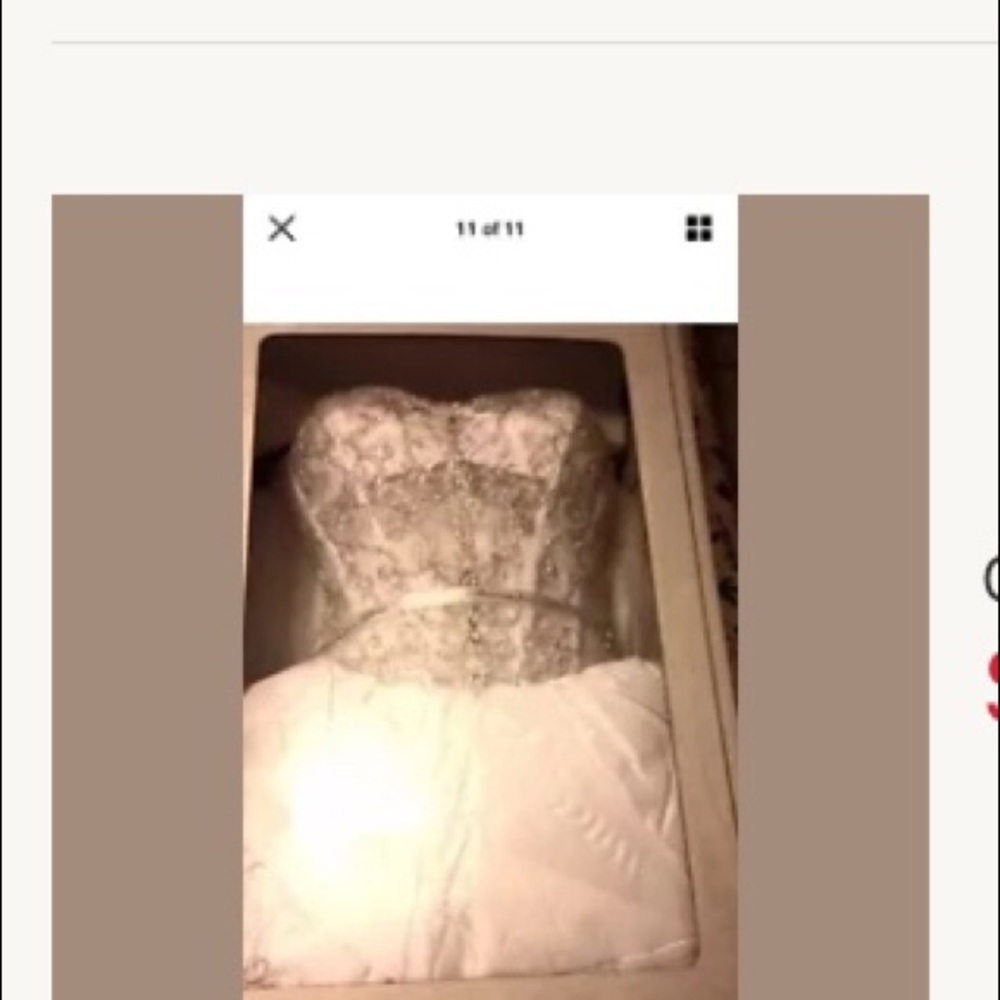 Wedding dress beautiful see-through top